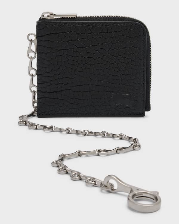 Burberry Kenton Soft Grain Leather Tri Fold Wallet Black Neiman