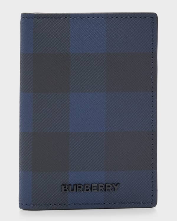 Burberry london check and leather card case shop