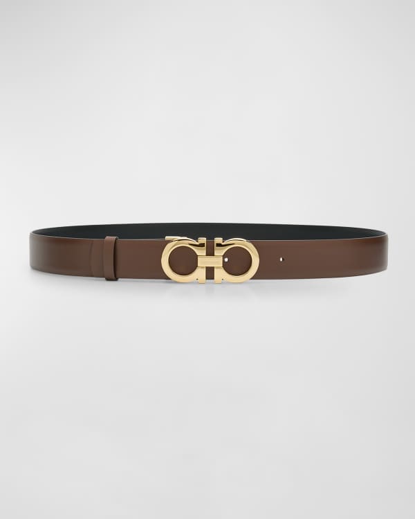 Gancini leather Belt
