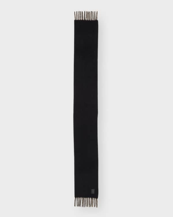 Archive logo wool cashmere hooded scarf outlet