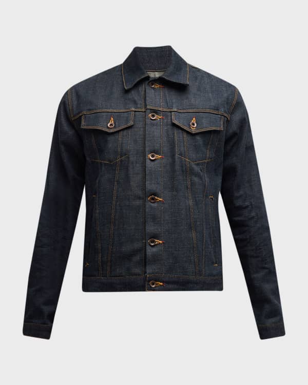Neiman marcus jean jacket clearance
