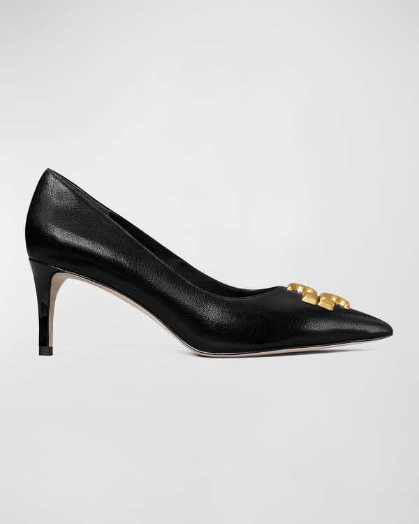 Tory Burch Penelope Cap Toe Leather Pumps