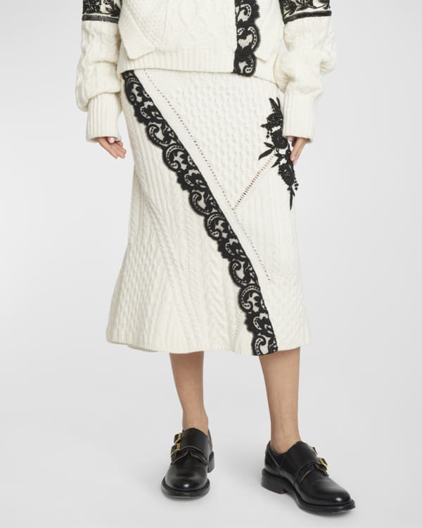 Erdem Aysha Floral Border Pencil Skirt Neiman Marcus