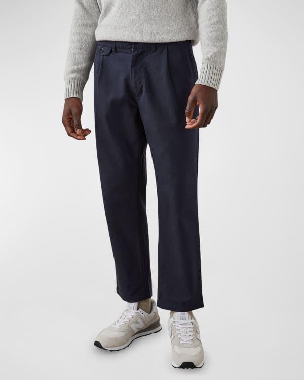 PAIGE Men's Lennox Slim Leather Pants | Neiman Marcus