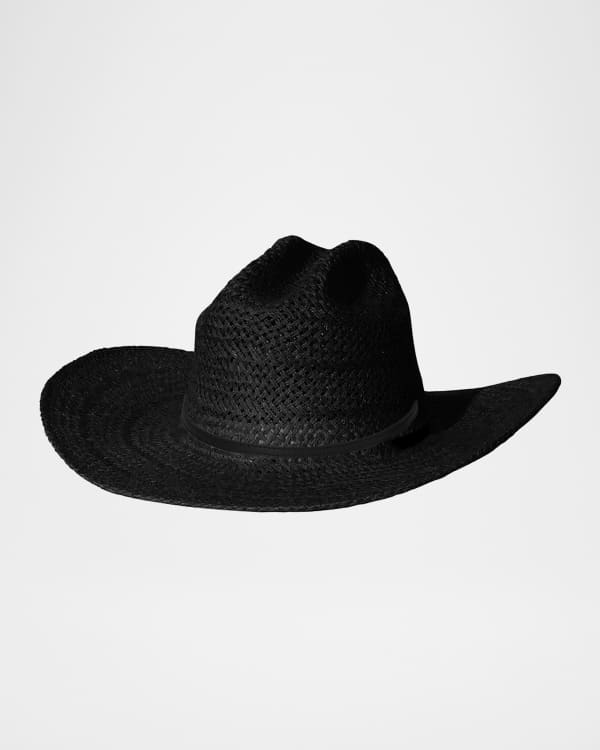 ☆Sale新品 TOTEME Paper straw hat BLACK Woven paper straw hat black – TOTEME