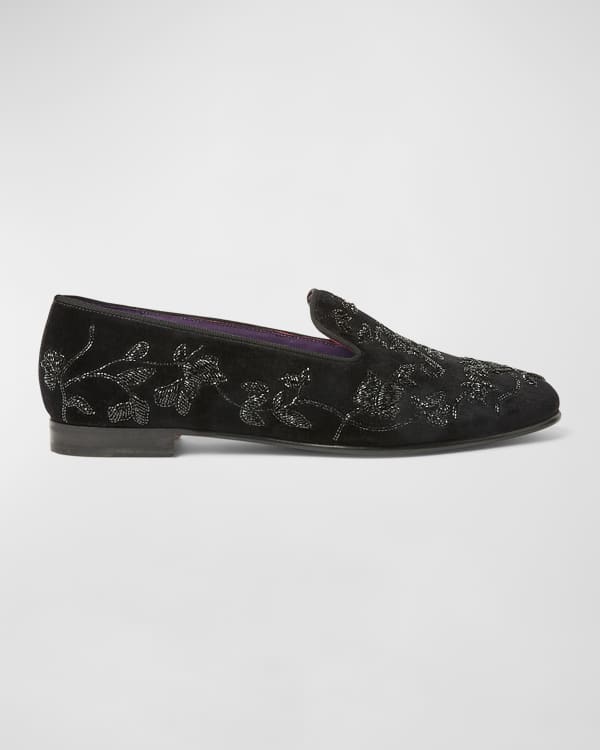ralph lauren velvet loafers