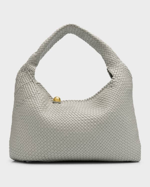 Bottega Veneta Knot Intrecciato Lambskin Shoulder Bag | Neiman Marcus