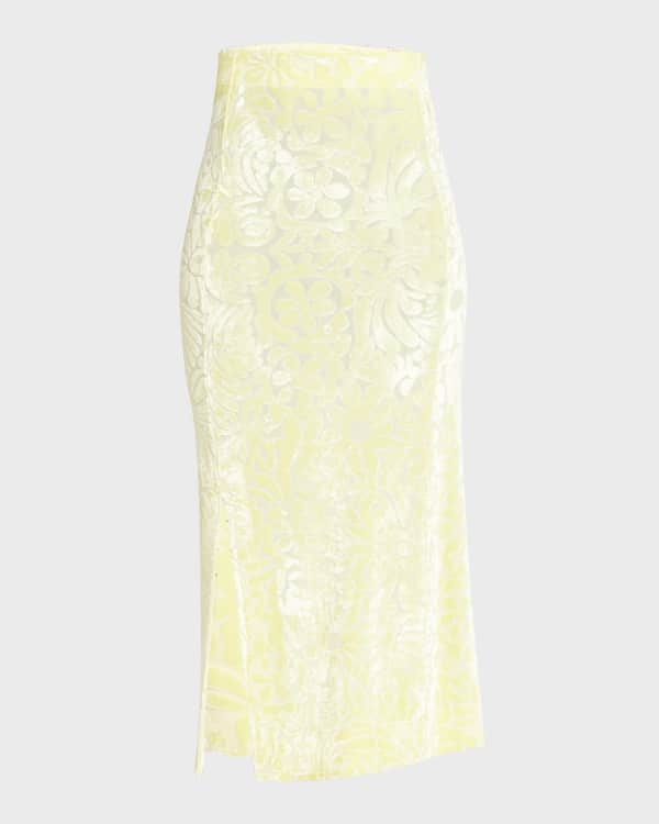 Hellessy Bloom Striped Tiered Maxi Skirt | Neiman Marcus