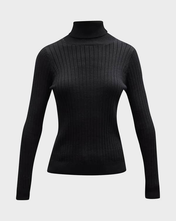 Ribbed elbow on sale sleeve turtleneck sweater