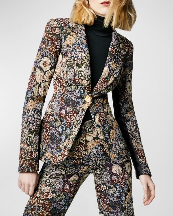 Smythe velvet clearance peaked lapel blazer