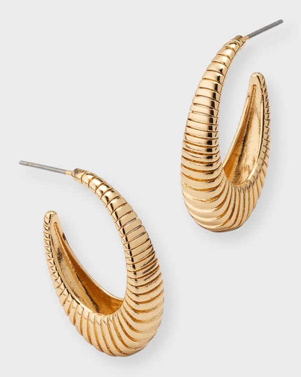 Dalilah small tube hot sale huggie hoops