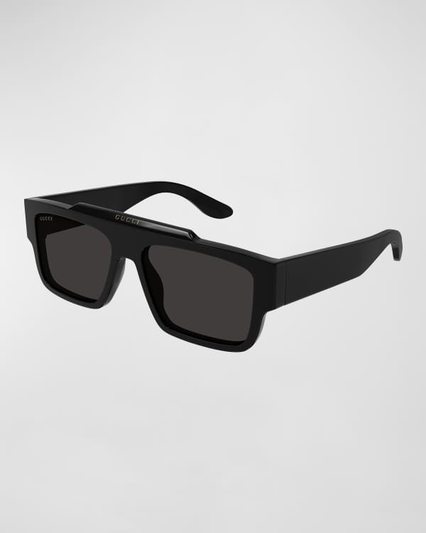 Gucci Men's Square Acetate Sunglasses Neiman Marcus