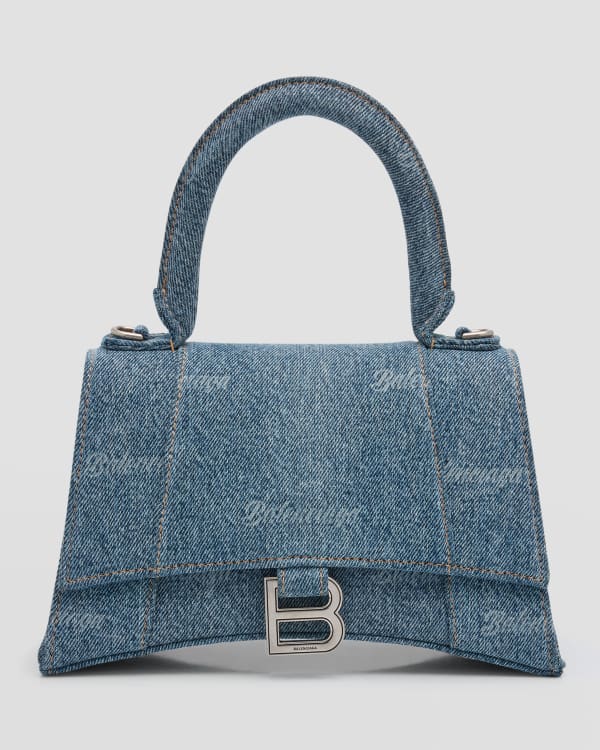 Brand New Balenciaga Classic City Bag Mini Crossbody In Blue Croc - Embossed