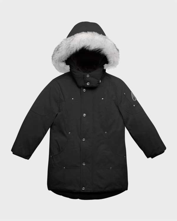 Canada Goose Kid s Brittania Parka with Removable Fur Trim XS XL