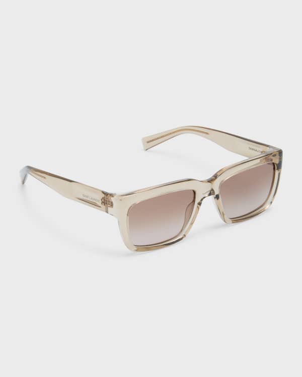 Saint Laurent Classic 11 Monochromatic Aviator Sunglasses Neiman