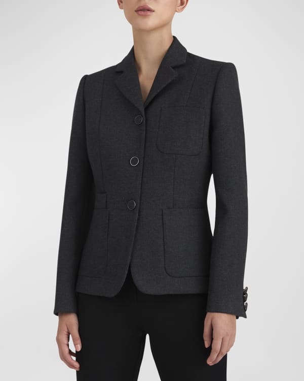 Eileen fisher double breasted blazer sale