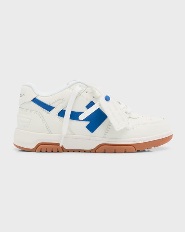 Off-White Out Of Office Arrow Calfskin Sneakers | Neiman Marcus