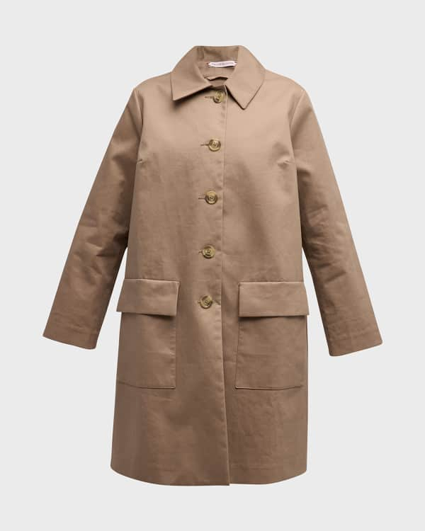 Kassl Long Wax Cape Coat | Neiman Marcus