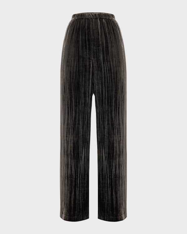 Eileen fisher wide leg velvet pants hotsell