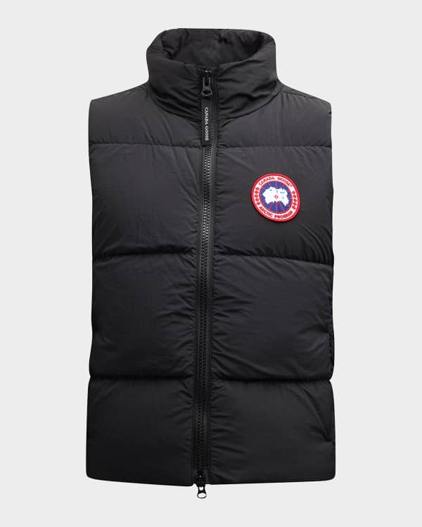 Shop CANADA GOOSE CROFTON Plain Logo Vests & Gillets by Yang