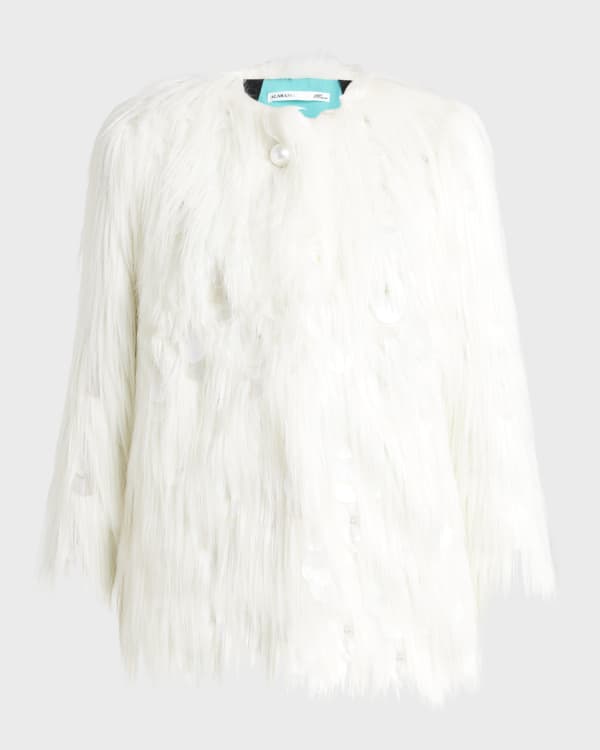 Stringy fur jacket deals