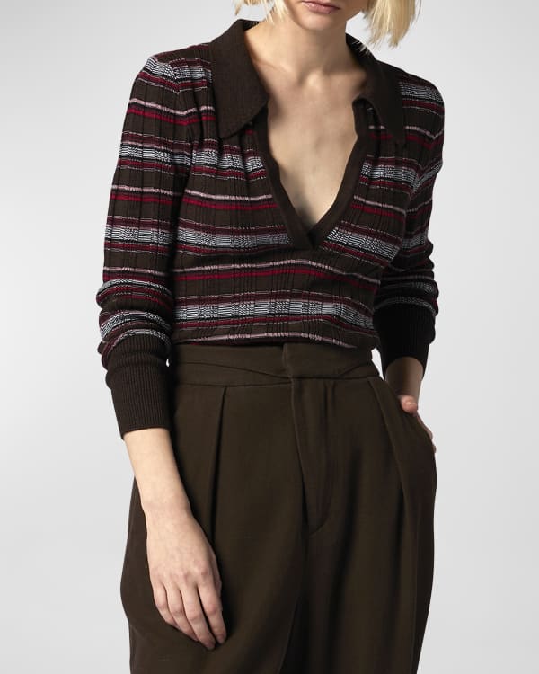 Equipment striped sweater discount