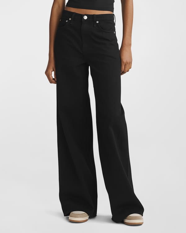 Rag & Bone Sofie High-Rise Baggy Wide-Leg Jeans | Neiman Marcus