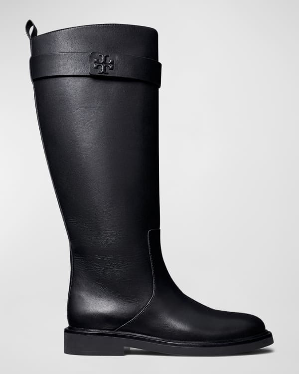 Tory Burch Sidney Leather 70mm Knee Boot Black Neiman Marcus