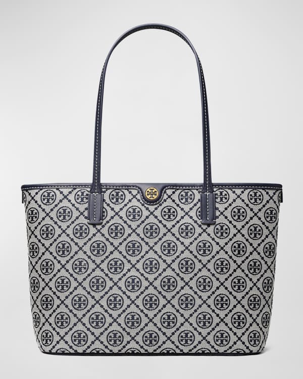 Tory Burch T Monogram Small Coated Canvas Tote