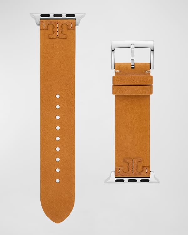 Tory Burch Doublet-Link Stainless Steel Apple Watch Bracelet in 