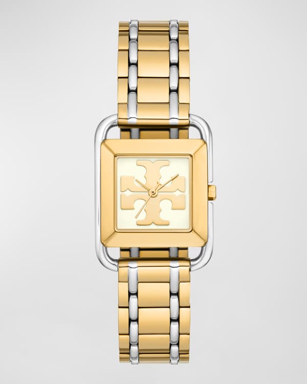 Tory Burch The Eleanor Watch with Bracelet Strap, Gold-Tone Stainless ...