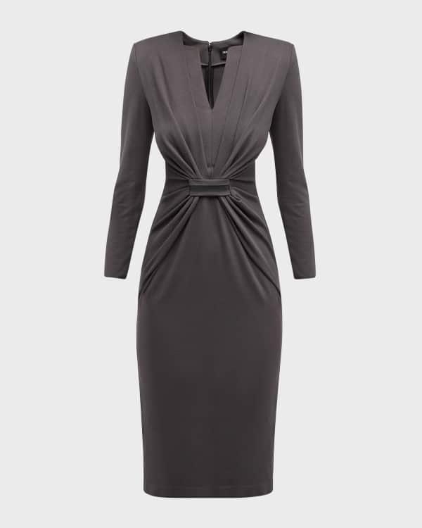 MAX MARA ワンピース Virtus gathered jersey midi dress976179 Max Mara Virtus gathered jersey midi dress Max Mara