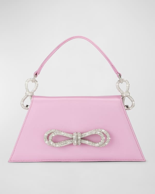 TOM FORD Label Mini Bag in Satin with Chain