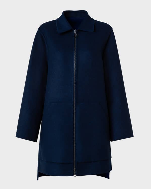 Cinzia Rocca Wool Blend Long Coat Neiman Marcus