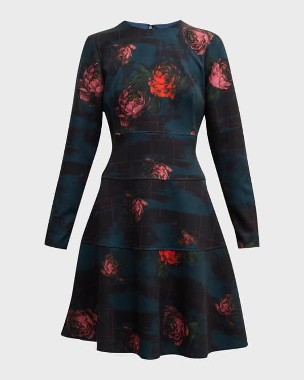 Oscar de la renta fit and flare dress sales