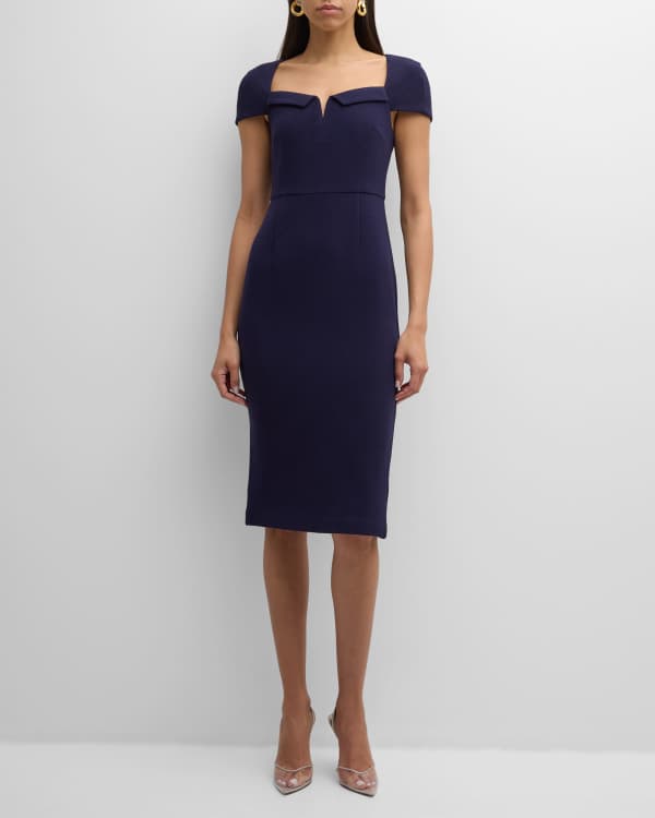 Michael kors navy on sale blue sheath dress
