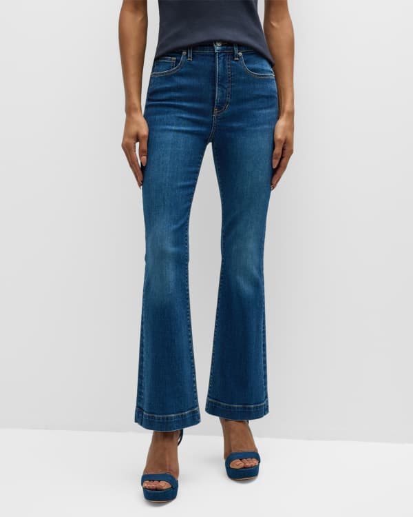 Veronica Beard Giselle High-Rise Skinny Flare Jeans