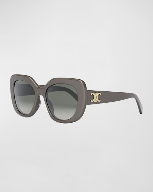 Fendi Tricolor-Arm Geometric Gradient Sunglasses