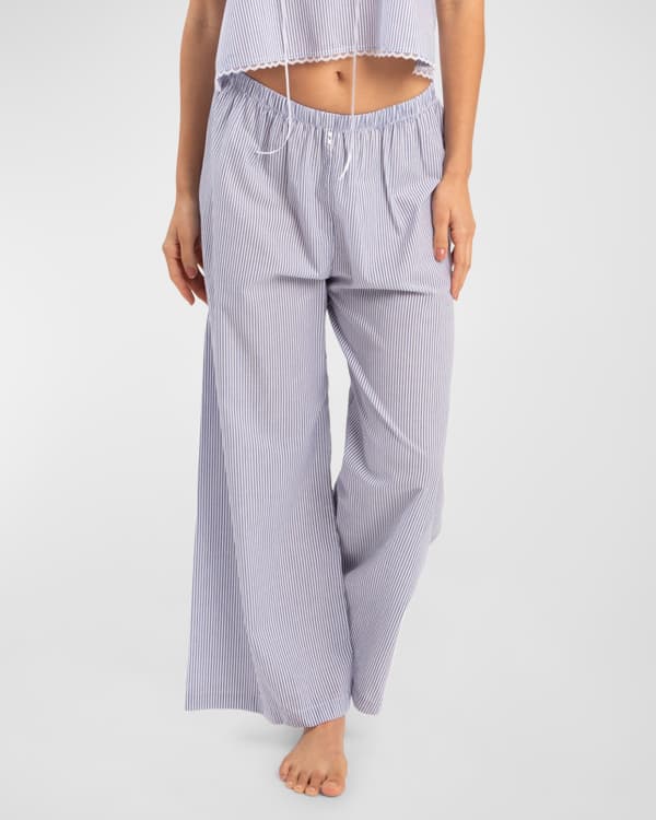 La Perla Souple Lace Trimmed Stretch Cotton Jersey Pajama Shorts