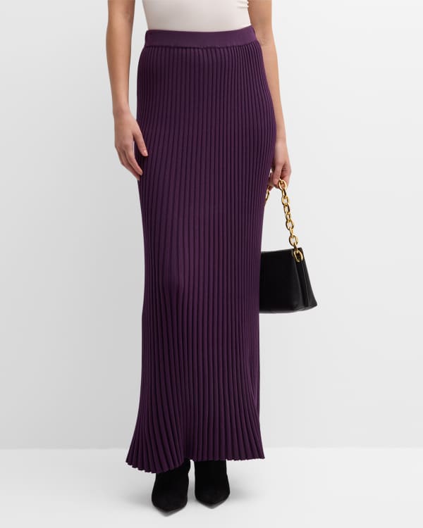 Straight cotton outlet maxi skirt