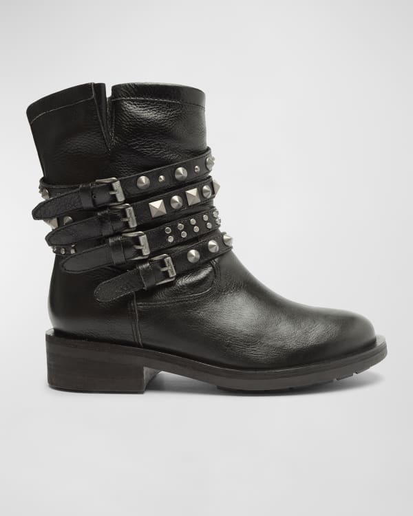 Studded moto boots store