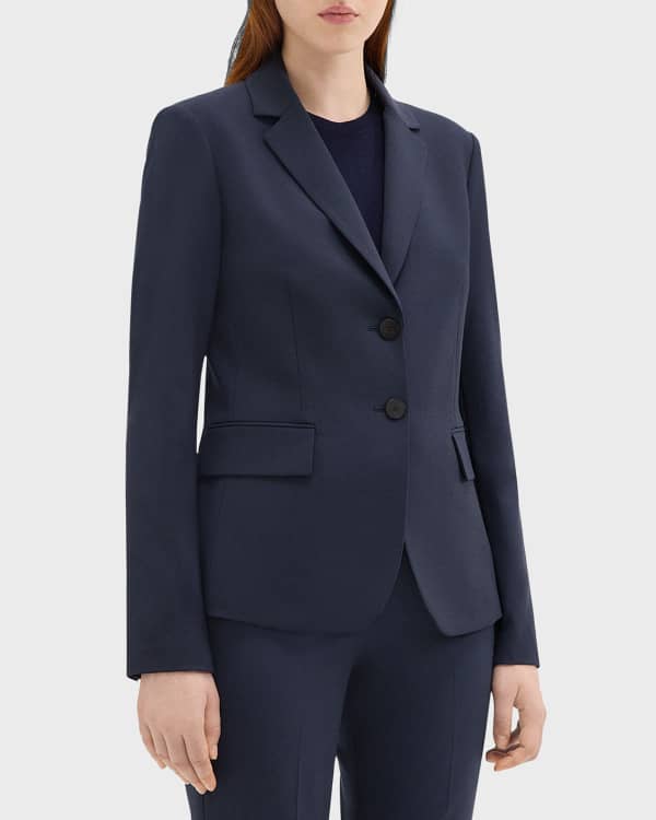 Theory Etiennette Peak Lapel Blazer