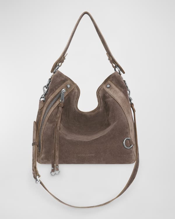 Rebecca minkoff top fringe moto hobo