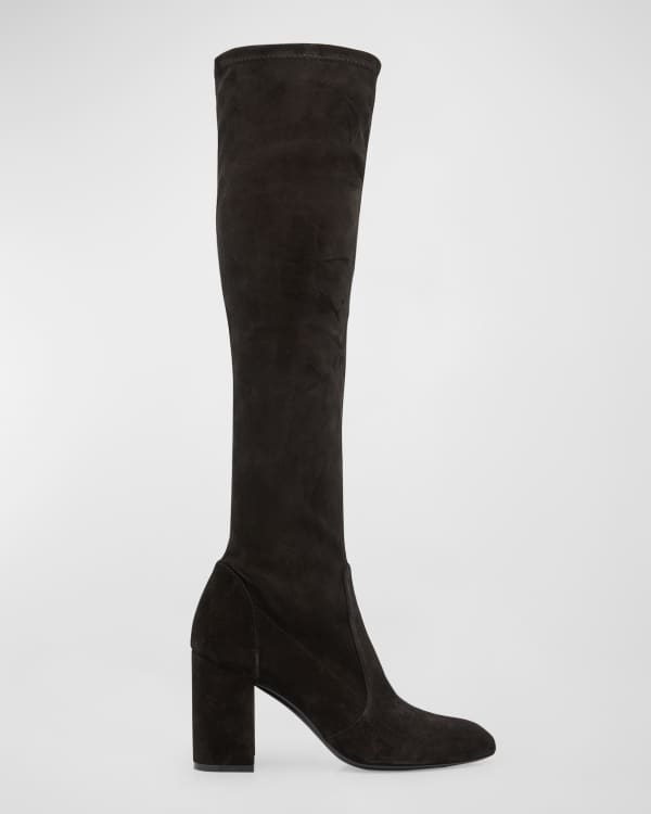 Aquatalia Jasmina Suede Riding Boots Neiman Marcus