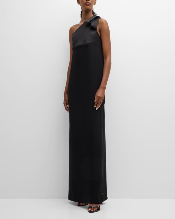 Jay Godfrey Thea One-Shoulder Satin Bias Gown | Neiman Marcus