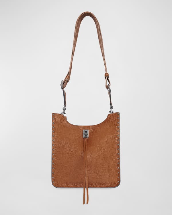 Rebecca Minkoff Zip Around Croissant Leather Hobo Bag - Rocher