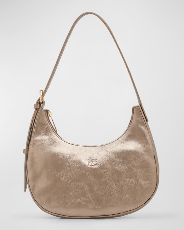 BY FAR Mara Suede Shoulder Bag Neiman Marcus