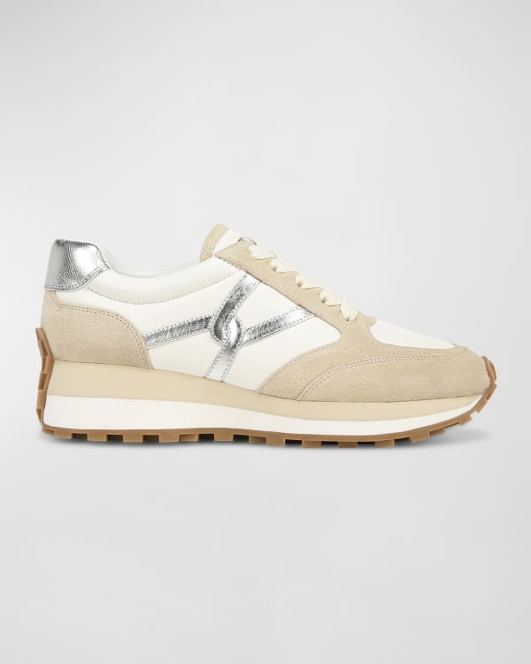 Coach Lace Up Chunky Leather Ballerina Sneakers Neiman Marcus