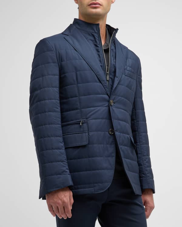 Herno Men s Gore Tex Quilted Blazer Neiman Marcus