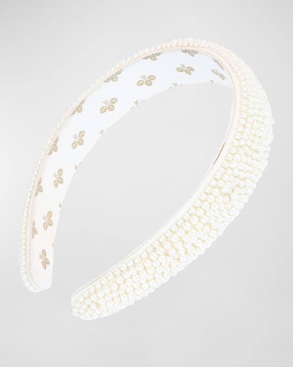 Braided Straw Pearl Headband Braided Straw Pearl Headband